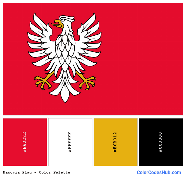 Masovia flag color palette