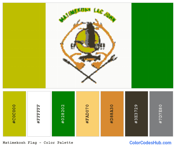 Matimekosh flag color palette