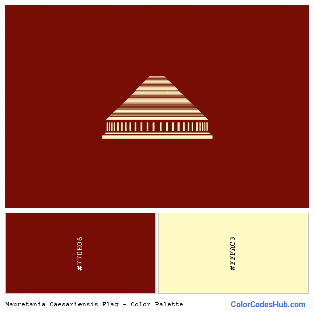 Mauretania Caesariensis flag color palette
