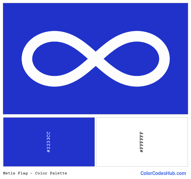 Metis flag color palette