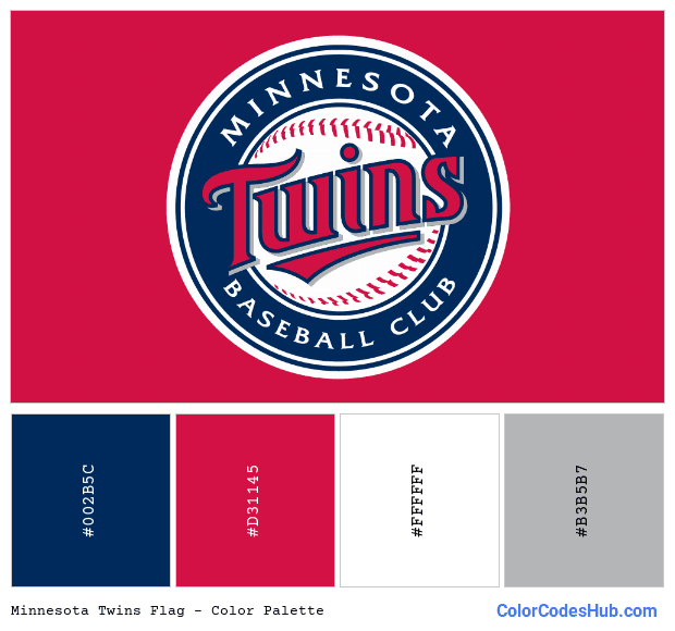 Minnesota Twins flag color palette