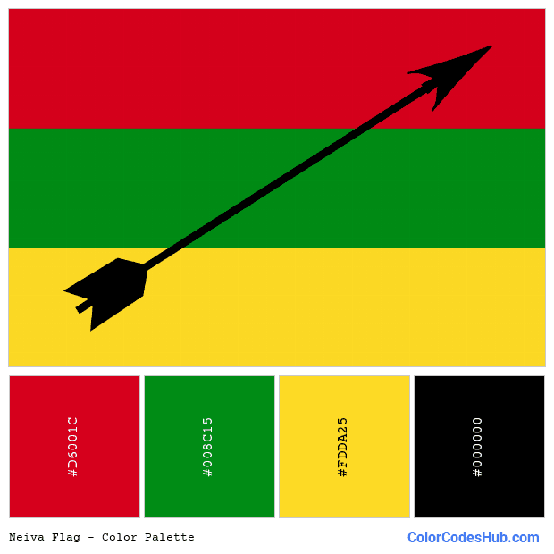 Neiva flag color palette