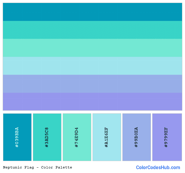Neptunic flag color palette