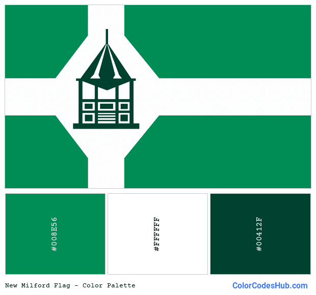 New Milford flag color palette