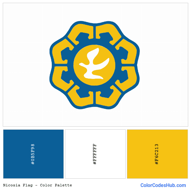 Nicosia flag color palette
