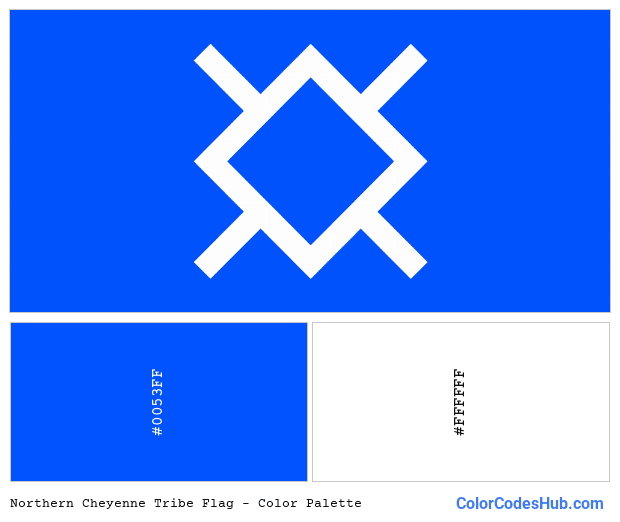Northern Cheyenne Tribe flag color palette