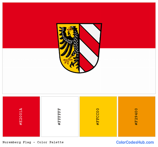 Nuremberg flag color palette