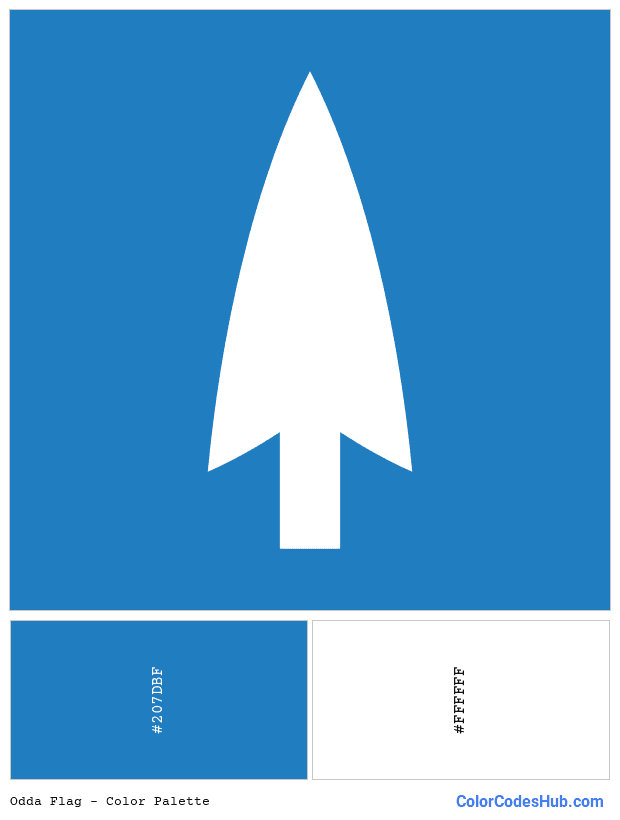 Odda flag color palette