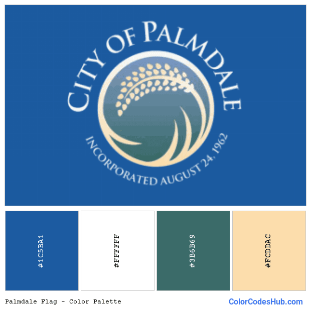 Palmdale flag color palette