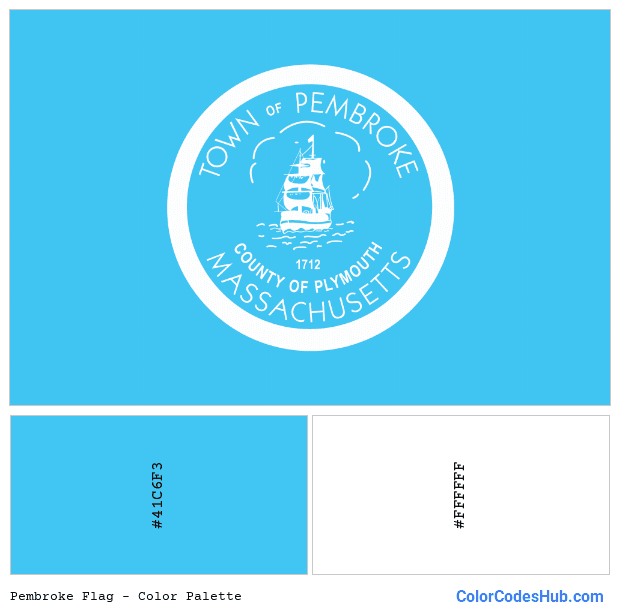 Pembroke flag color palette