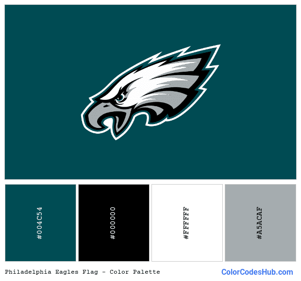 Philadelphia Eagles flag color palette