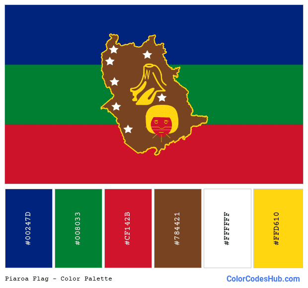 Piaroa flag color palette