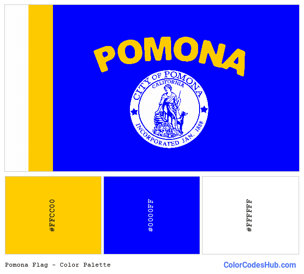 Pomona flag color palette