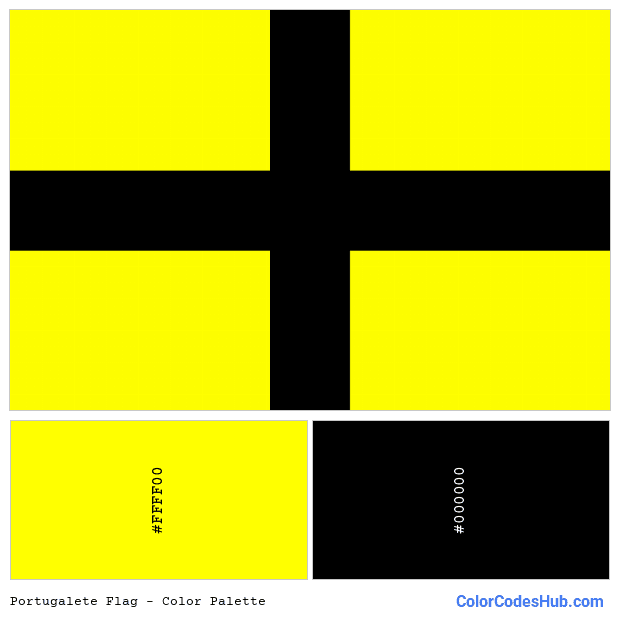 Portugalete flag color palette