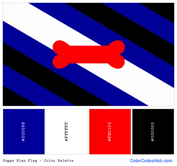 Puppy Play flag color palette