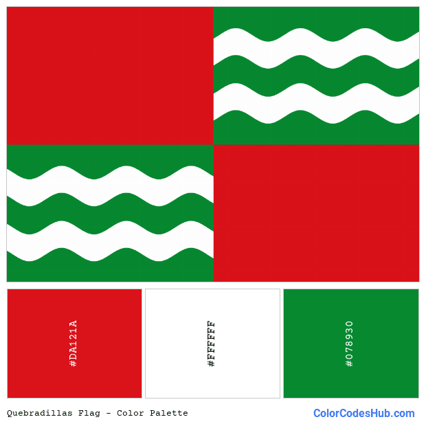 Quebradillas flag color palette