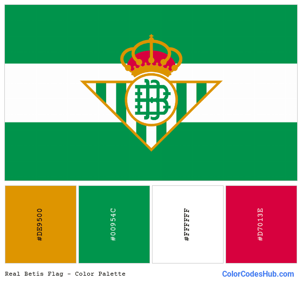 Real Betis flag color palette