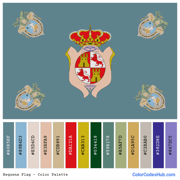 Requena flag color palette