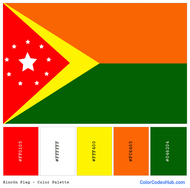 Rincón flag color palette