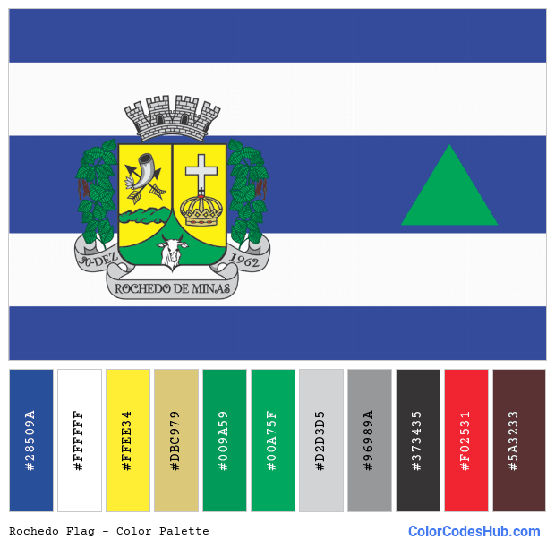 Rochedo flag color palette