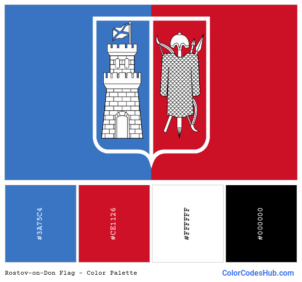 Rostov-on-Don flag color palette