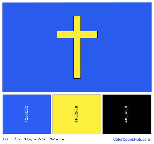Saint Ouen flag color palette