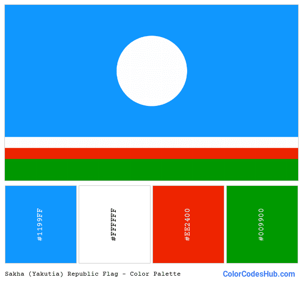 Sakha (Yakutia) Republic flag color palette