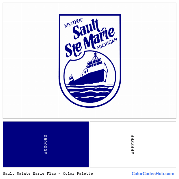 Sault Sainte Marie flag color palette
