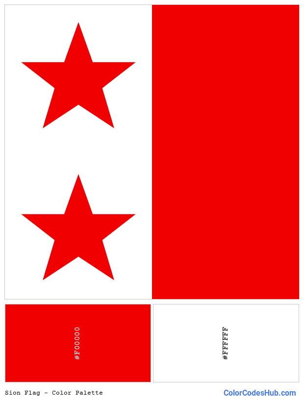 Sion flag color palette