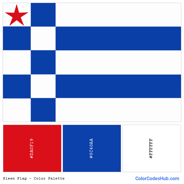 Sleen flag color palette