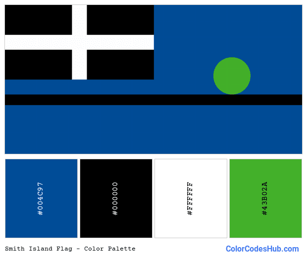 Smith Island flag color palette