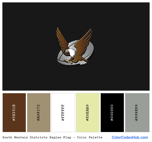 South Western Districts Eagles flag color palette