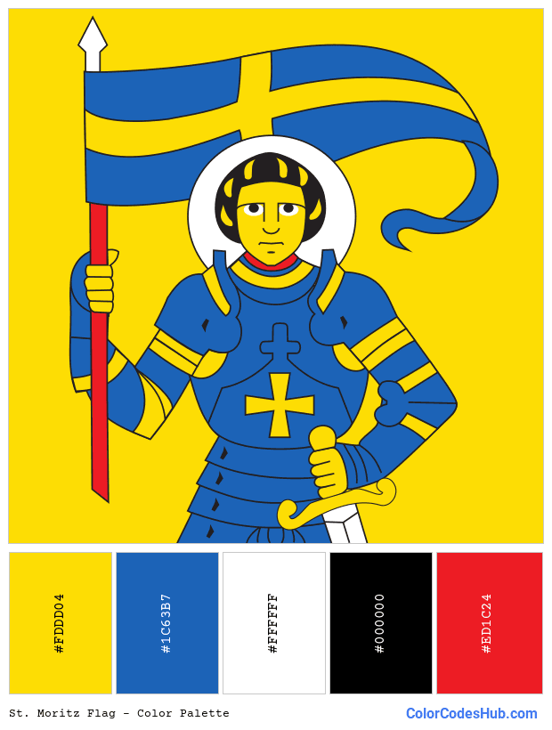 St. Moritz flag color palette