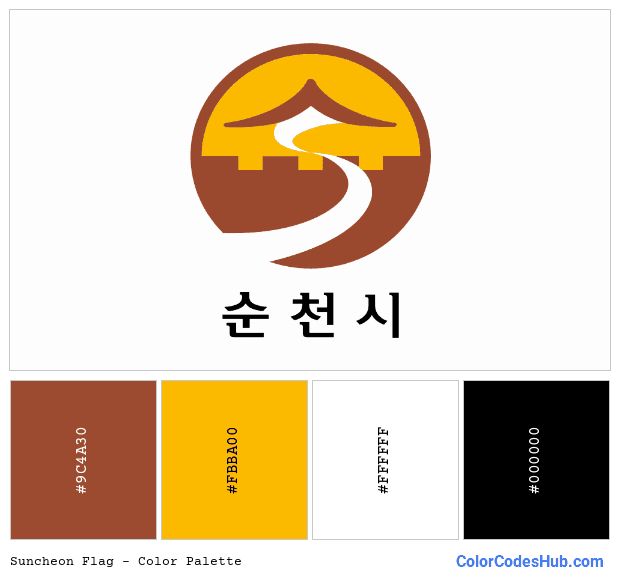 Suncheon flag color palette
