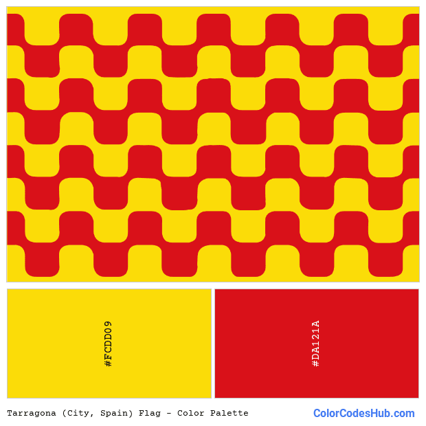 Tarragona (City, Spain) flag color palette