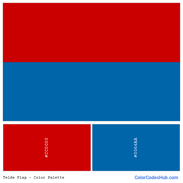 Telde flag color palette
