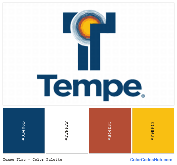Tempe flag color palette