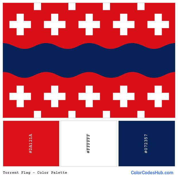 Torrent flag color palette