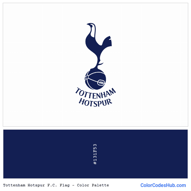Tottenham Hotspur F.C. flag color palette