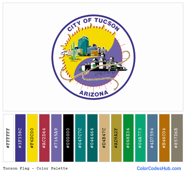 Tucson flag color palette