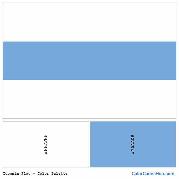 Tucumán flag color palette