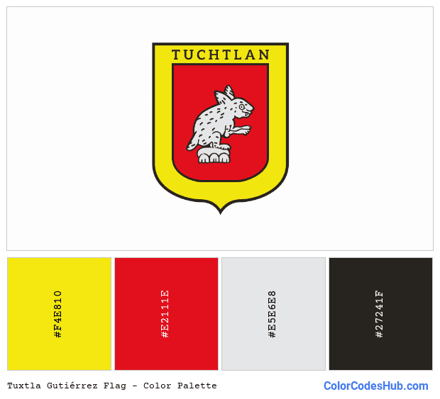 Tuxtla Gutiérrez flag color palette