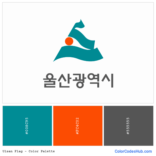 Ulsan flag color palette