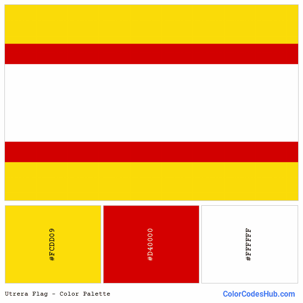 Utrera flag color palette