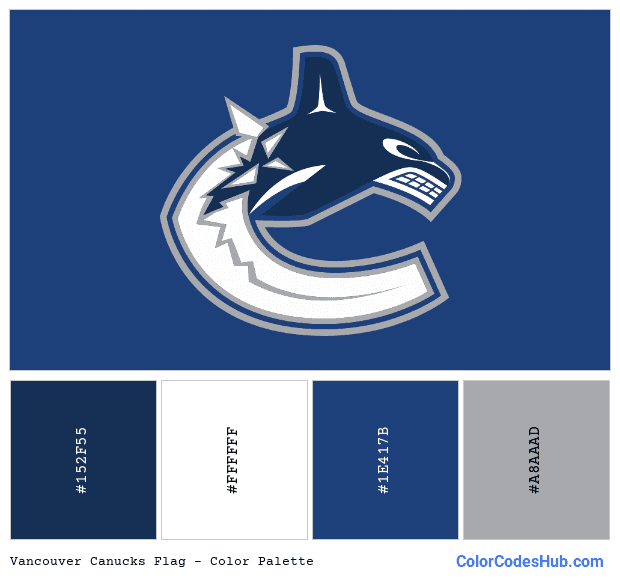 Vancouver Canucks flag color palette