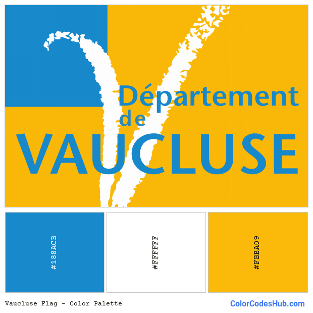Vaucluse flag color palette