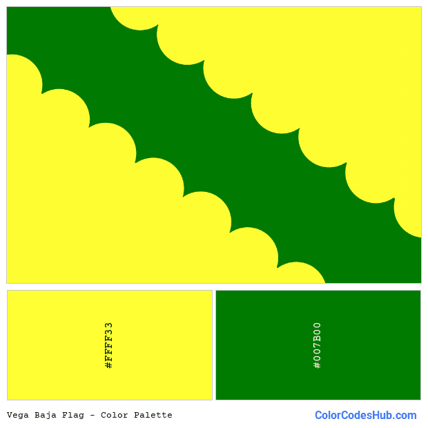 Vega Baja flag color palette