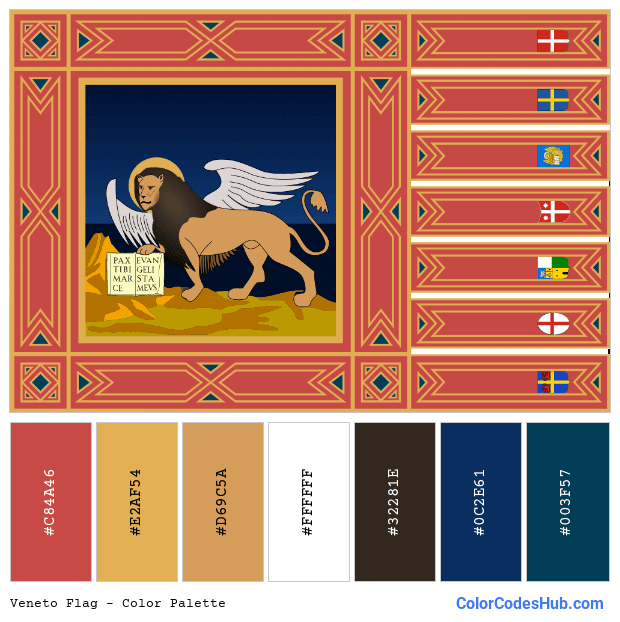 Veneto flag color palette