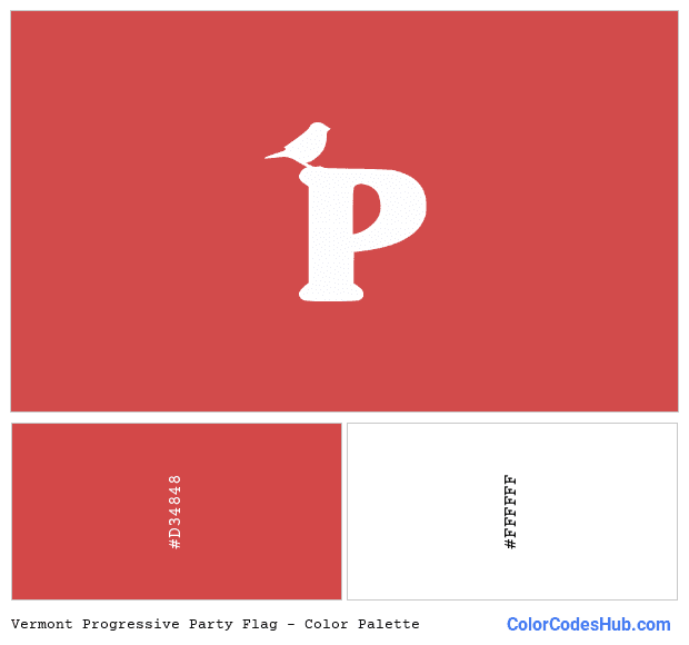 Vermont Progressive Party flag color palette