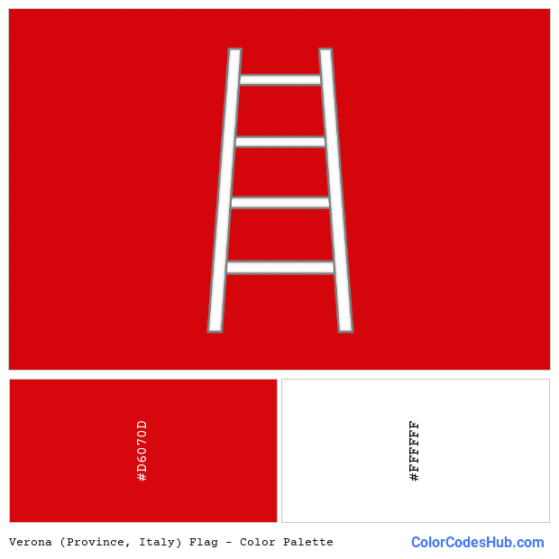 Verona (Province, Italy) flag color palette